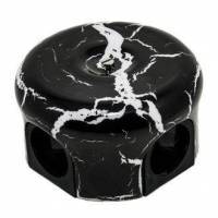фото lindas распределительная коробка d 90mm декор черный камень