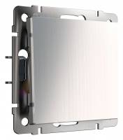 Выключатель проходной одноклавишный без рамки Werkel Глянцевый никель W1112002 фото