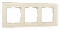 Рамка на 3 поста Werkel Favorit молочный W0031141 фото
