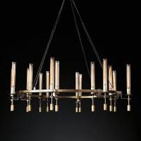 Подвесная люстра Imperiumloft Rh Fontanelle Round Chandelier 16 40.1552 фото