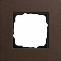 фото 211223 - gira esprit linoleum-mpx рамка на 1 пост, коричневая