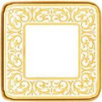 фото рамка одинарная fede emporio цвет: светлое золото-белая патина