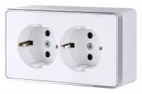 Розетка двойная с заземлением Werkel Gallant (белая) W5072101 фото