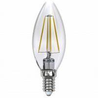 LED-C35-5W/NW/E14/CL/DIM GLA01TR Лампа светодиодная диммируемая. Форма свеча, прозрачная. Серия Air. Белый свет (4000K). Картон. ТМ Uni