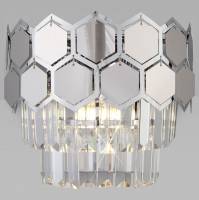 Накладной светильник Eurosvet Ariana 10124/2 хром/прозрачный хрусталь Strotskis (10113/2) фото