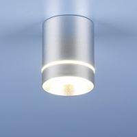 Накладной акцентный светодиодный светильник DLR021 9W 4200K хром матовый
