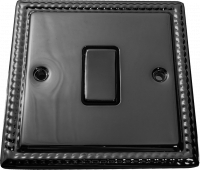фото перекрёстный выключатель, цвет: черный никель, grant