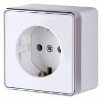 Розетка с заземлением Werkel Gallant (белая) W5071001 фото