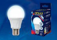 Лампа светодиодная Uniel Яркая E27 16Вт 4000K LED-A60 16W/4000K/E27/FR PLP01WH картон