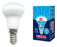 Лампа светодиодная Volpe  E14 3Вт 4000K LED-R39-3W/4000K/E14/FR/NR картон фото