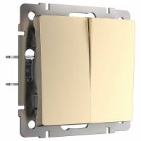 Выключатель двухклавишный без рамки Werkel W112 6 W1120011 фото