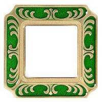 фото рамка одинарная fede smalto italiano siena цвет: изумрудно-зеленый