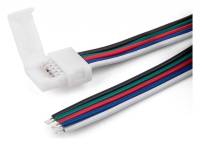 Соединитель лент гибкий Elektrostandard для светодиодных лент 12/24V Коннектор для лент 5050+5050 24V 60Led 14,4W IP20 RGBW, 5050 24V 60Led 14,4W IP20 RGBW гибкий односторонний (10pkt) фото