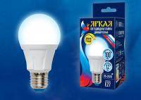 Лампа светодиодная Uniel Яркая Dim E27 12Вт 6500K LED-A60 12W/6500K/E27/FR/DIM PLP01WH картон