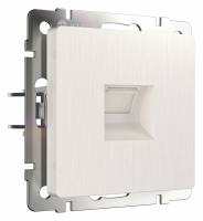 Розетка Ethernet RJ-45 без рамки Werkel перламутровый рифленый W1181013 фото