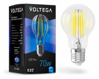 Лампа светодиодная Voltega Crystal E27 7Вт 4000K VG10-A60E27cold7W-F фото