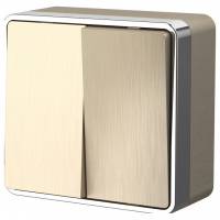 Выключатель двухклавишный Werkel Gallant 4 W5020010 фото