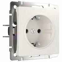 Розетка с заземлением без рамки Werkel W117 5 W1171013 фото
