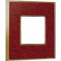 фото рамка одинарная fede vintage corinto цвет:		красный кориан-светлое золото