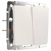 Выключатель проходной двухклавишный без рамки Werkel W112 3 W1122013 фото