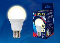 Лампа светодиодная Uniel Яркая E27 18Вт 3000K LED-A60 18W/3000K/E27/FR PLP01WH картон