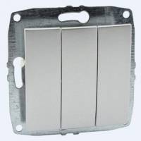 Выключатель трехклавишный без рамки Mono Electric Despina / Larissa 500-002122-114 фото
