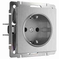 Розетка с заземлением без рамки Werkel W117 W1171009 фото