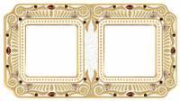 фото рамка 2-поста fede toscana firenze цвет:		светлое золото-белая патина/palace