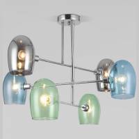 Люстра на штанге Eurosvet Gardie 70141/6 хром фото