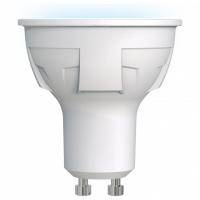 LED-JCDR 6W/NW/GU10/FR PLP01WH Лампа светодиодная. Форма «JCDR», матовая. Серия ЯРКАЯ. Белый свет (4000K). Картон. ТМ Uniel