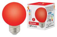 Лампа светодиодная Volpe  E27 3Вт K LED-G60-3W/RED/E27/FR/С фото