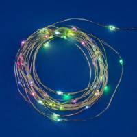 Гирлянда Нить Uniel ULD-S0500 ULD-S0500-050/DTB/3AA/RC RGB IP20 DEW фото