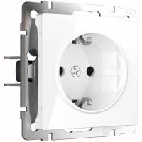 Розетка с заземлением без рамки Werkel W117 1 W1171001 фото