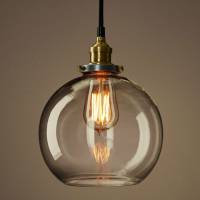 Подвесной светильник Imperiumloft Loft Clear Glass Sphere Cloche 40.189 фото