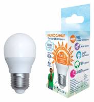 Лампа светодиодная Uniel  E27 6Вт 4000K LED-G45-6W/4000K/E27/FR/RA95 PLK01WH фото