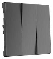 Клавиши для выключателя трехклавишного Werkel графит рифленый W1139004 фото