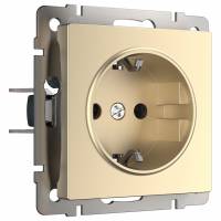 Розетка с заземлением и шторками, без рамки Werkel W117 8 W1171111 фото