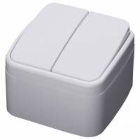 Выключатель двухклавишный Stekker Basic 39032 фото