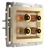 Розетка акустическая без рамки Werkel Шампань рифленый W1185010 фото