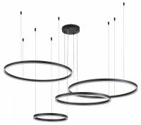 Подвесной светильник Indigo Galass 14001/4P Black фото