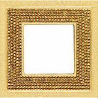 фото рамка одинарная fede crystal de luxe цвет: красное золото