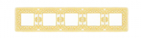 фото рамка 5-постов fede emporio цвет: светлое золото-белая патина