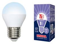 Лампа светодиодная Volpe  E27 9Вт 6500K LED-G45-9W/DW/E27/FR/NR картон фото