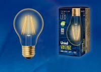 Лампа светодиодная Uniel Vintage E27 6Вт K LED-A60-6W/GOLDEN/E27 GLV21GO