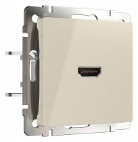 Розетка HDMI без рамки Werkel слоновая кость W1186003 (слоновая кость) фото
