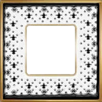 фото рамка одинарная fede vintage porcelain цвет:	черная лилия-светлое золото