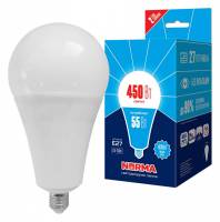 Лампа светодиодная Volpe  E27 55Вт 4000K LED-A140-55W/4000K/E27/FR/NR картон фото