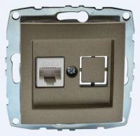 Розетка Ethernet RJ-45 без рамки Mono Electric Despina / Larissa 500-002305-125 фото