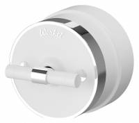 Выключатель двухклавишный с корпусом Werkel Vintage белый, хром W5822050 фото