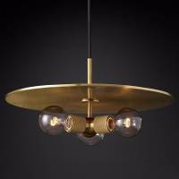 Подвесной светильник Imperiumloft Rh Utilitaire Disk Triple Pendant 40.2339 фото